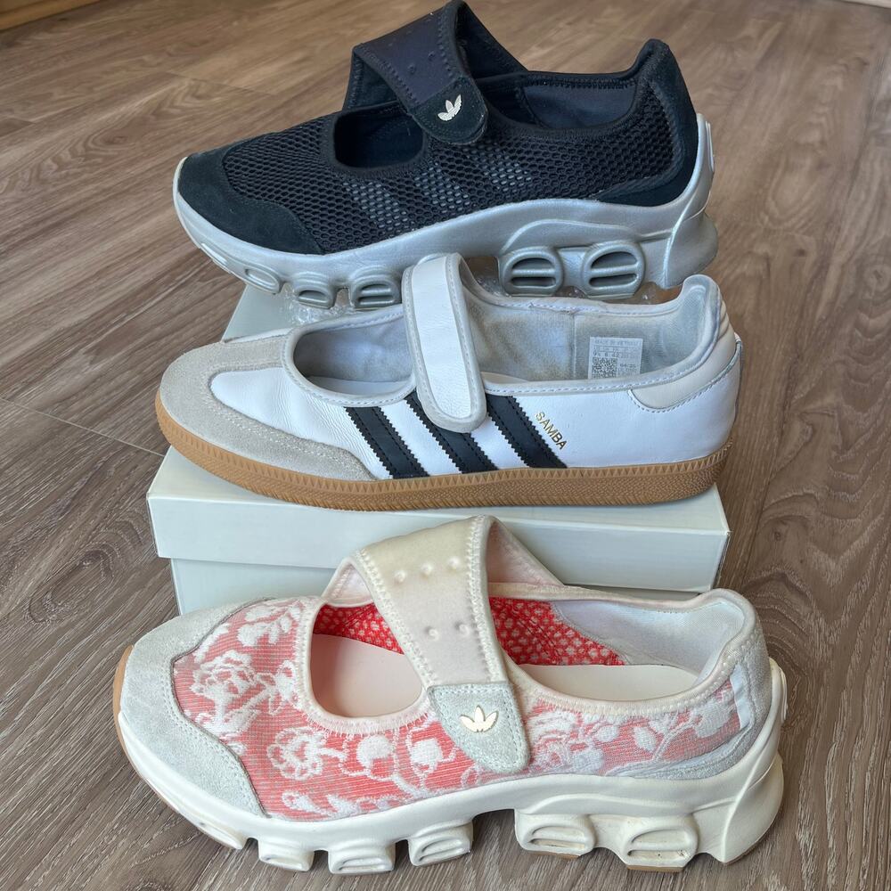 Adidas Women's Size 9.5 *BUNDLE OF 3* Samba Jane /AdiFOM MegaJane Comfort Strap